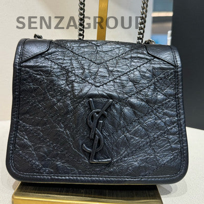 Saint Laurent Niki Mini WOC Black Leather Crossbody Bag - Excellent Condition