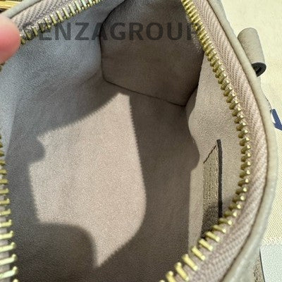 Louis Vuitton Monogram Speedy Nano Bag Grey Gold Women's Handbag