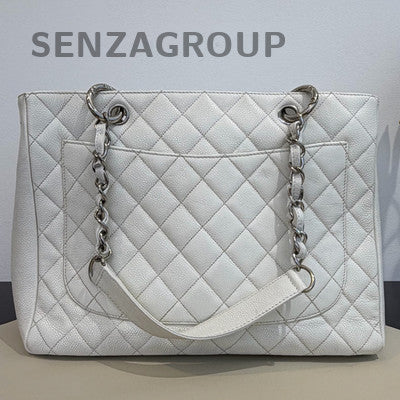 Chanel GST Silver Chain Shoulder Bag Classic Quilted Fashion Women