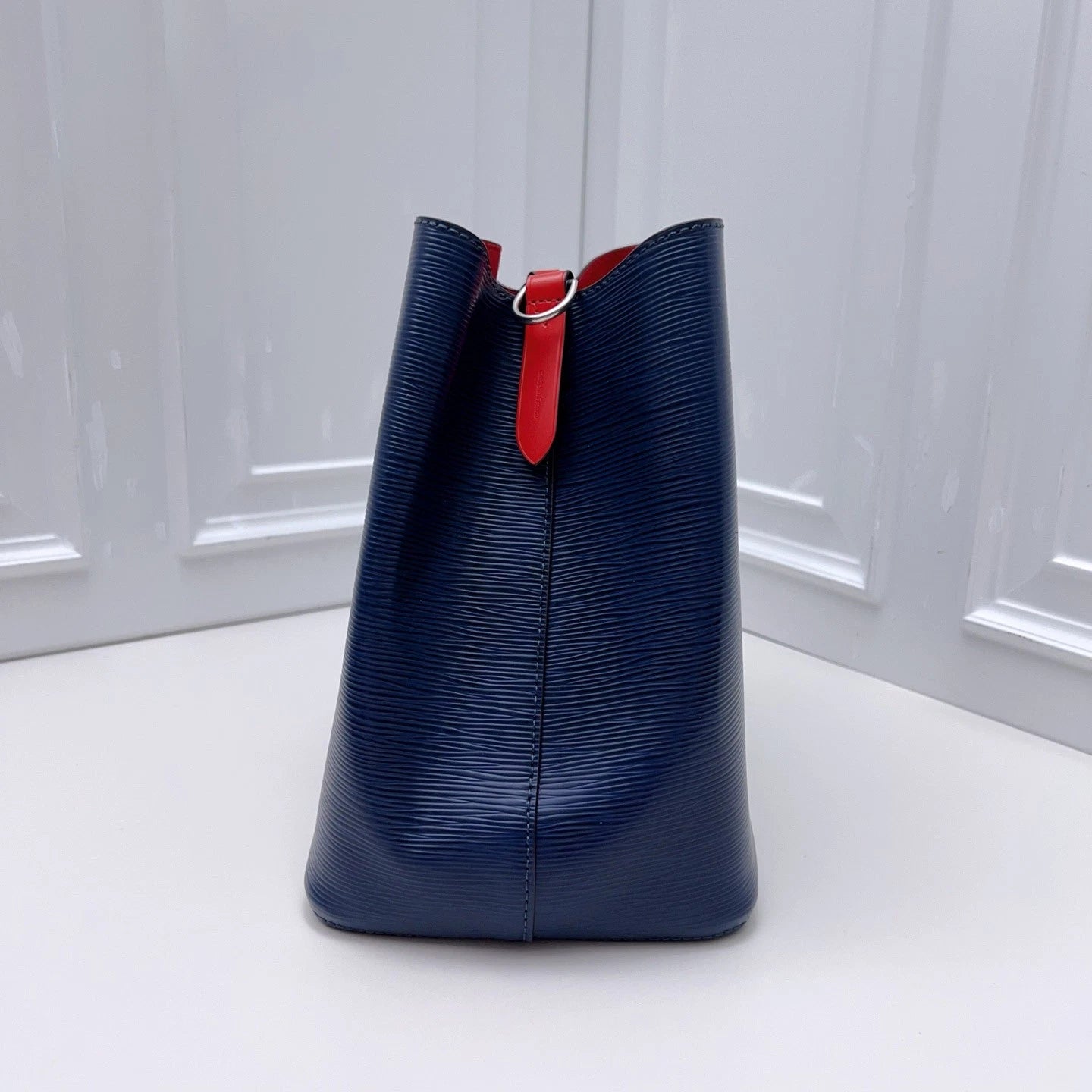 Louis Vuitton NeoNoe Epi Leather Blue Bucket Top Handle Crossbody Bag