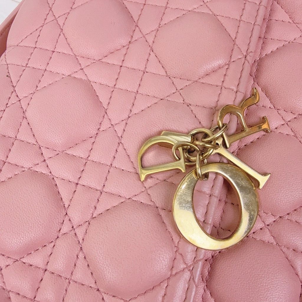 Dior Leather Medium Pink Miss Daily Shoulder Bag For Women