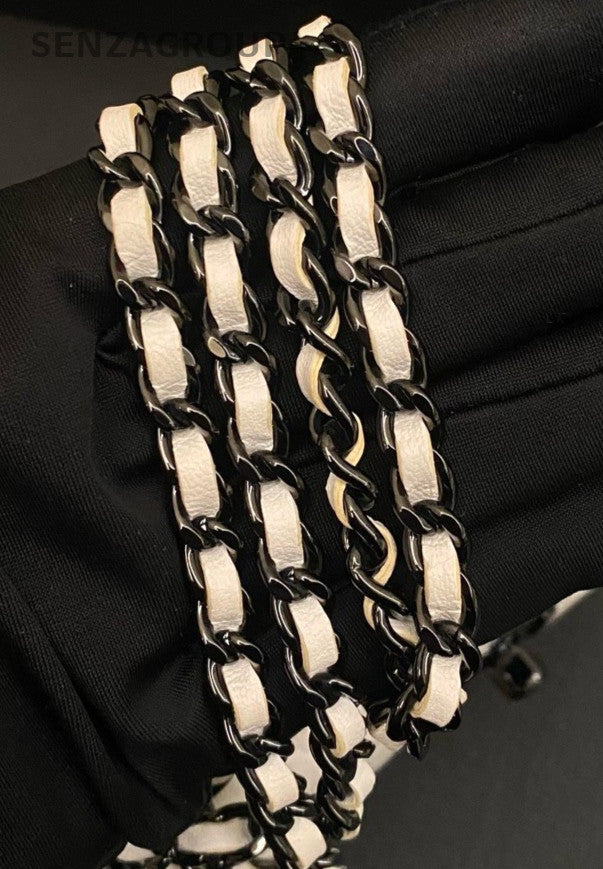 Chanel Trendy CC Chain Shoulder Bag White Black Women Classic Designer
