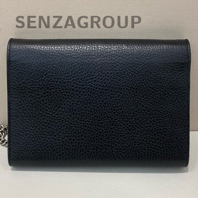 Gucci Dionysus WOC Chain Shoulder Crossbody Bag Black Silver Classic Women