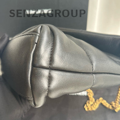 Saint Laurent Black Gold Mini Cloud Bag Chain Shoulder Bag Classic Women