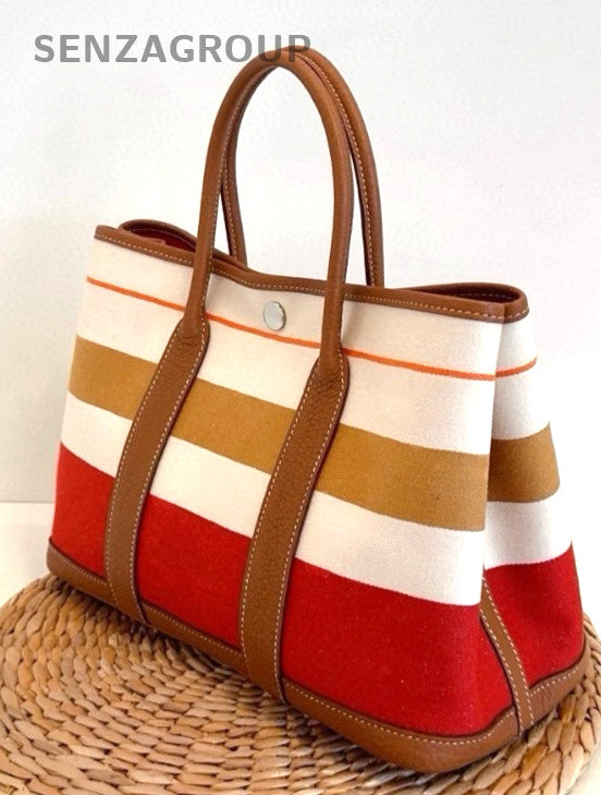 Hermes GardenParty Gp30 Japan Limited Edition tote Handbag Coloful Women