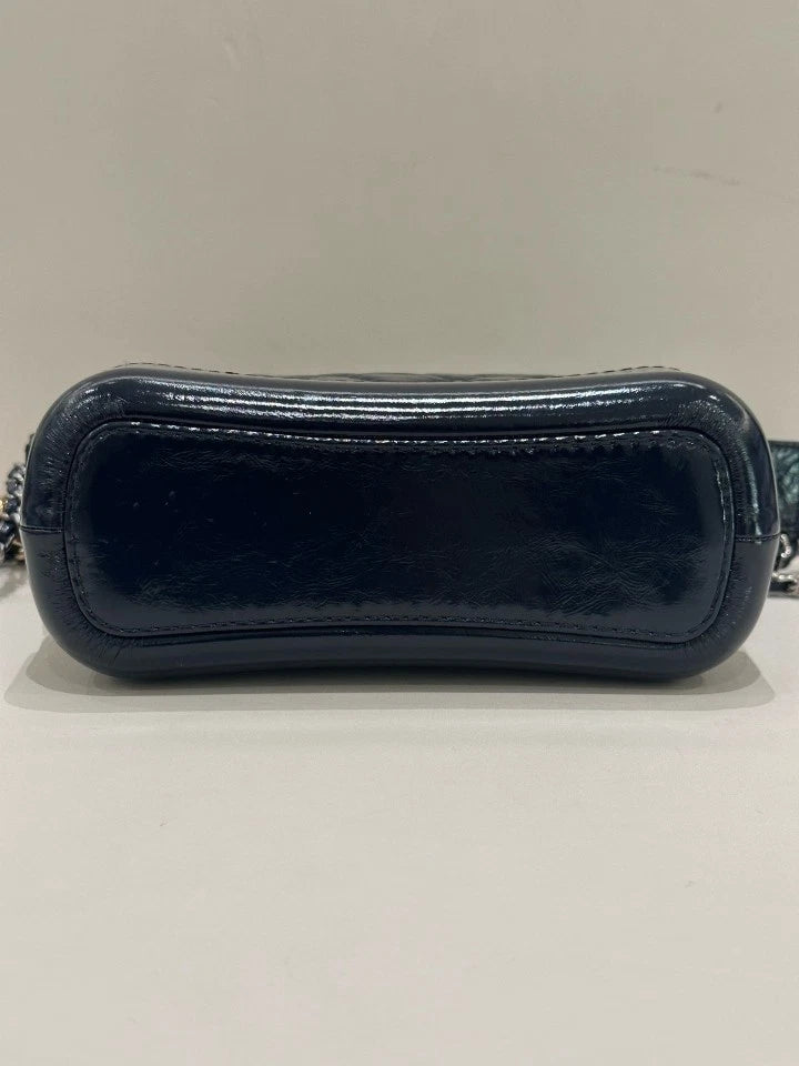 CHANEL Gabrielle Small Blue Crossbody Shoulder Bag For Women