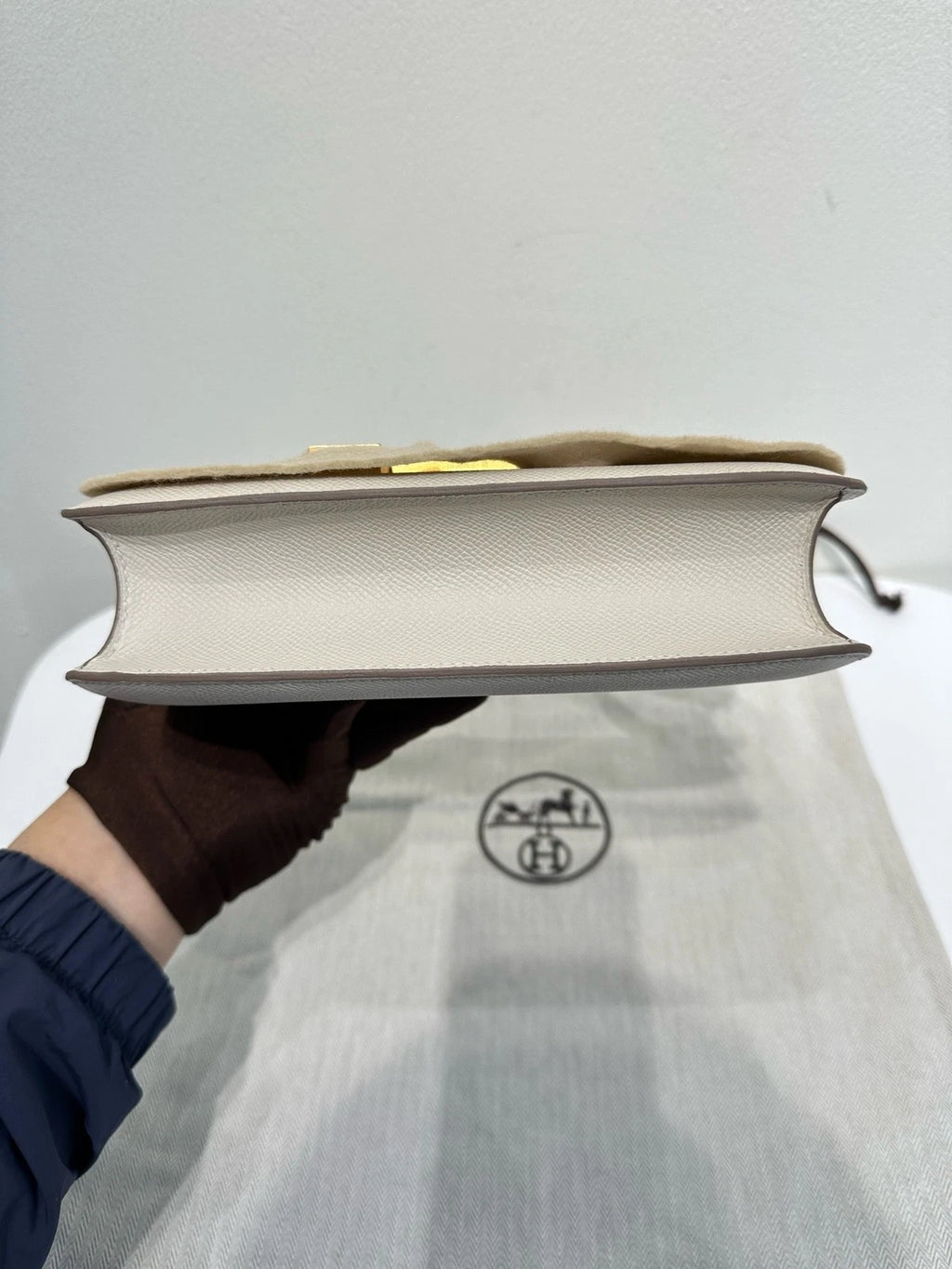 Hermes New Constance24 White Shoulder Bag For Women