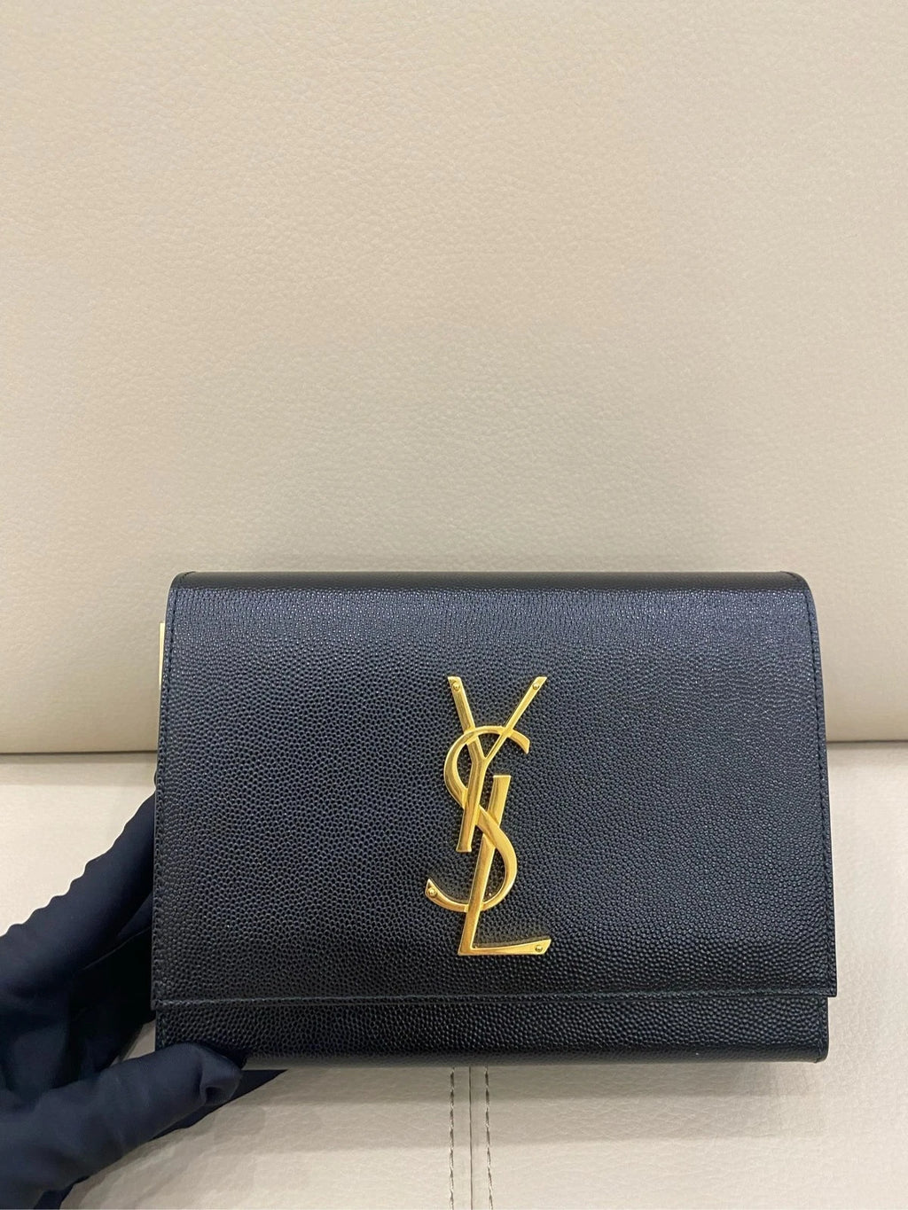 Saint Laurent Black Box Chain Shoulder Bag For Women