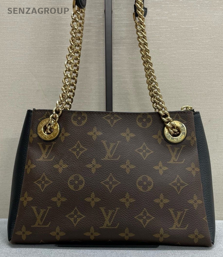Louis Vuitton Surene BB Monogram Chain Shoulder Bag Crossbody Brown Gold Women