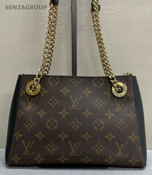 Louis Vuitton Surene BB Monogram Chain Shoulder Bag Crossbody Brown Gold Women