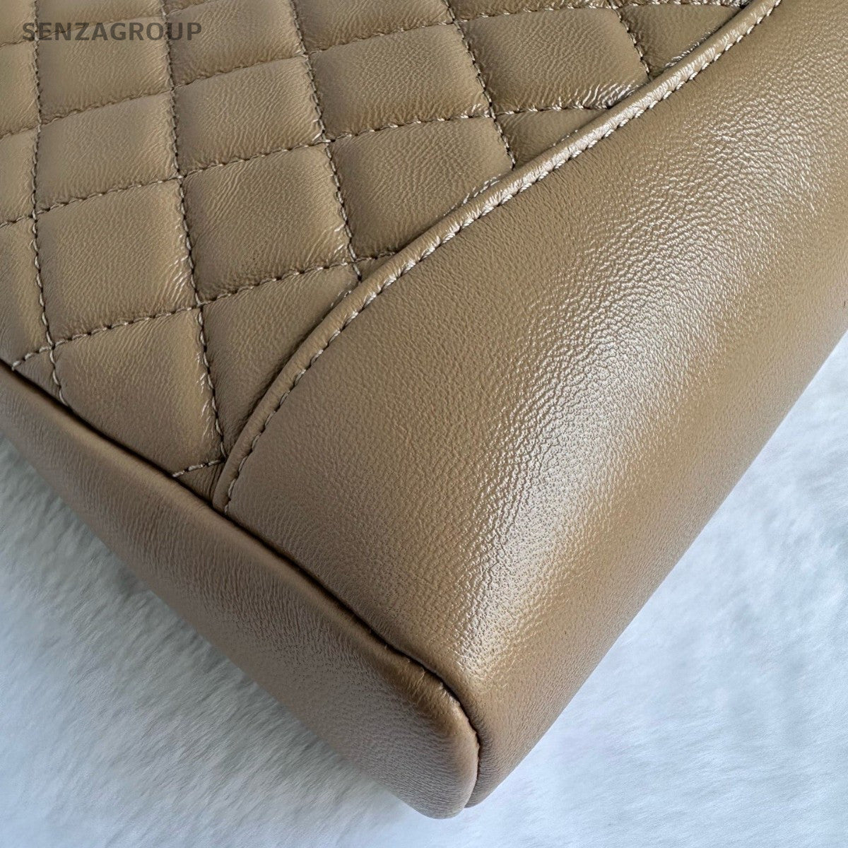Chanel 31Bag Mini Chain Shoulder Bag Brown Silver Diamond Women Classic