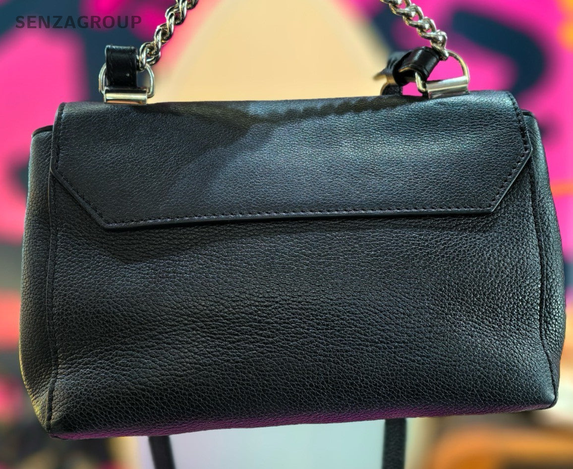 Louis Vuitton Lockme BB Chain Shoulder bag Calfskin Women Black Silver