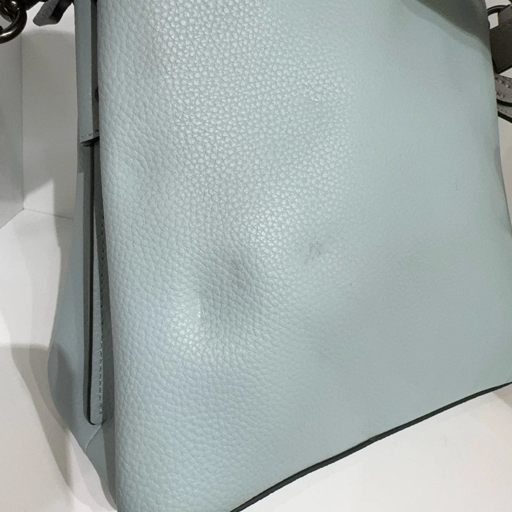 Coach Leather Solid Color Bucket Shoulder Crossbody Handbag For Women