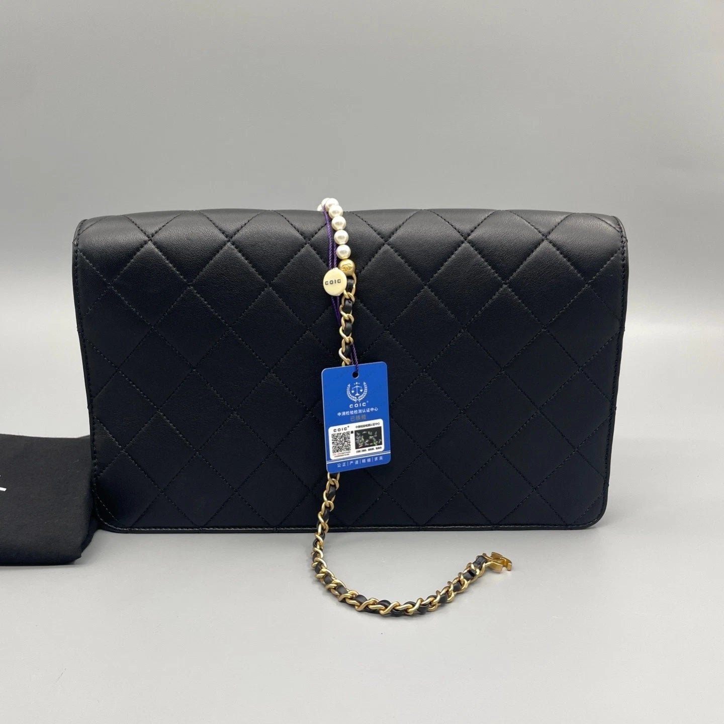 Chanel Quilted Lambskin Clutch Bag For Women