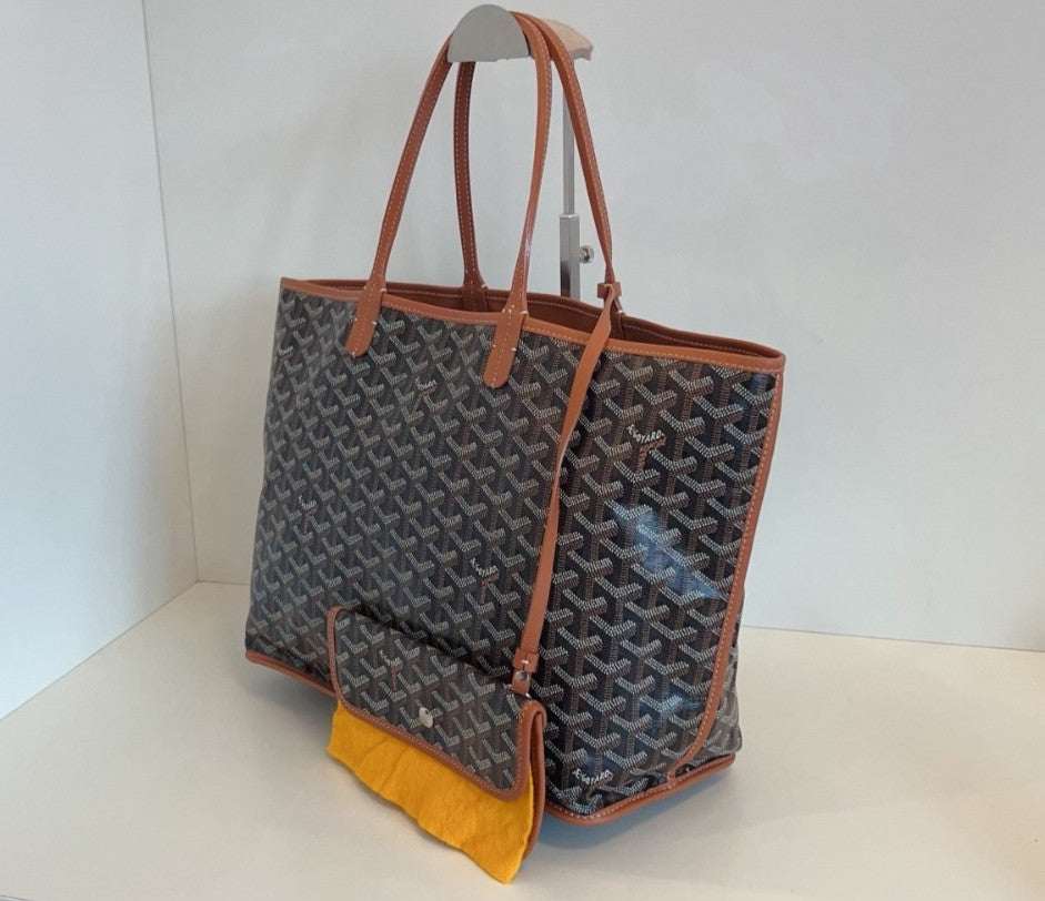 Goyard Tote MM Monogram caramel color with pouch Shoulder Handbag Brown