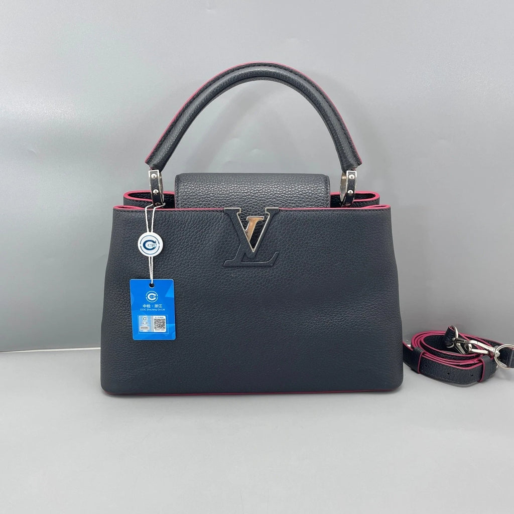 Louis Vuitton Blue Black Medium Shoulder Bag For Women