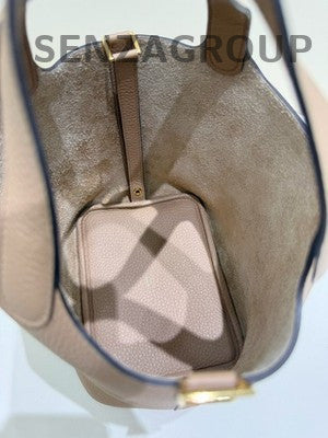 Hermès Picotin 18 Brown Gold Women's Classic Handbag