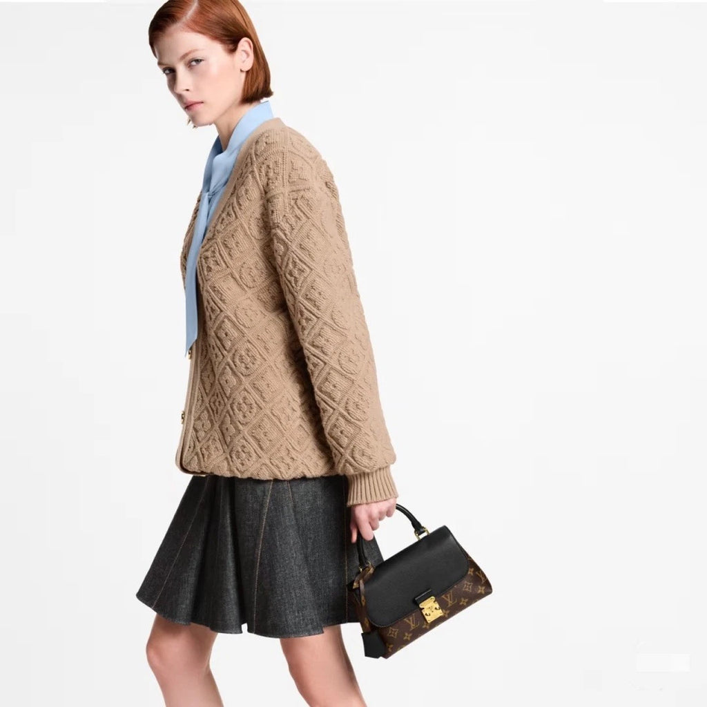 Louis Vuitton Madeleine BB Monogram Top Handle Crossbody Bag Brown Women S