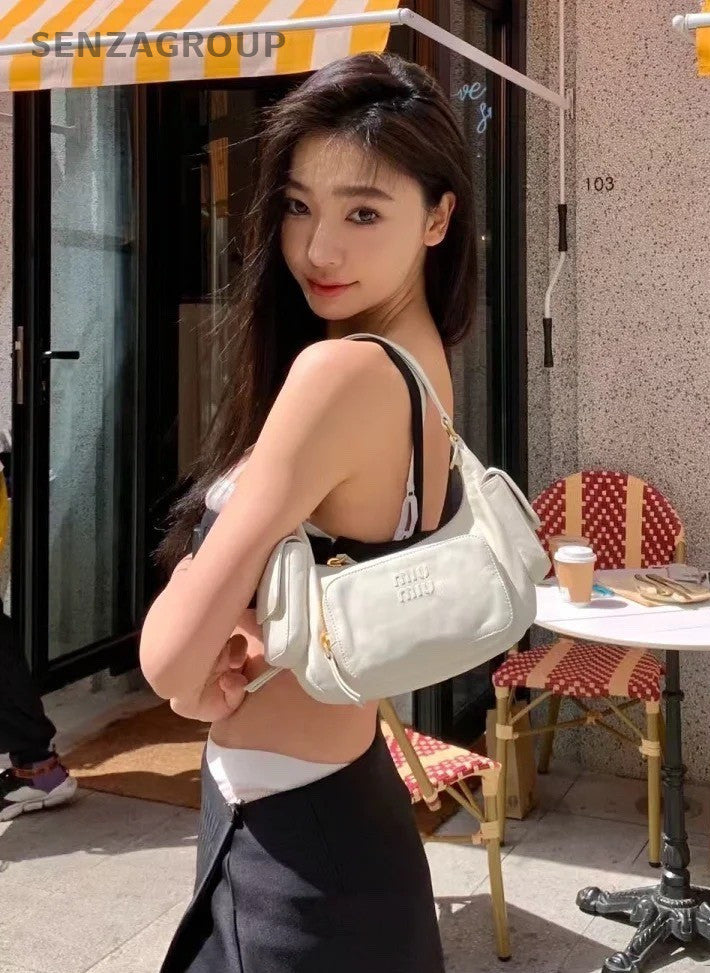 Miumiu Hobo White Locomotive bag Limited Edition Shoulder bag Women Brand NEW