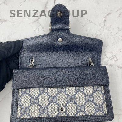 Gucci Dionysus Mini Navy Blue Chain Shoulder Crossbody Bag for Women