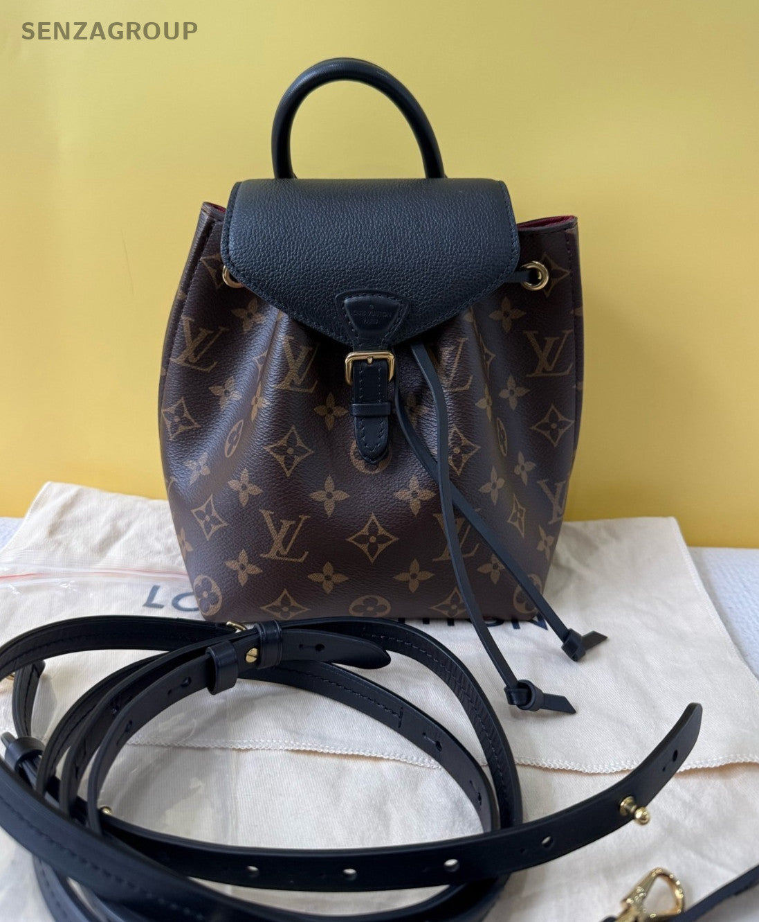 Louis Vuitton Montsouris Bb Monogram BackPack Top Handle Shoulder bag M45516