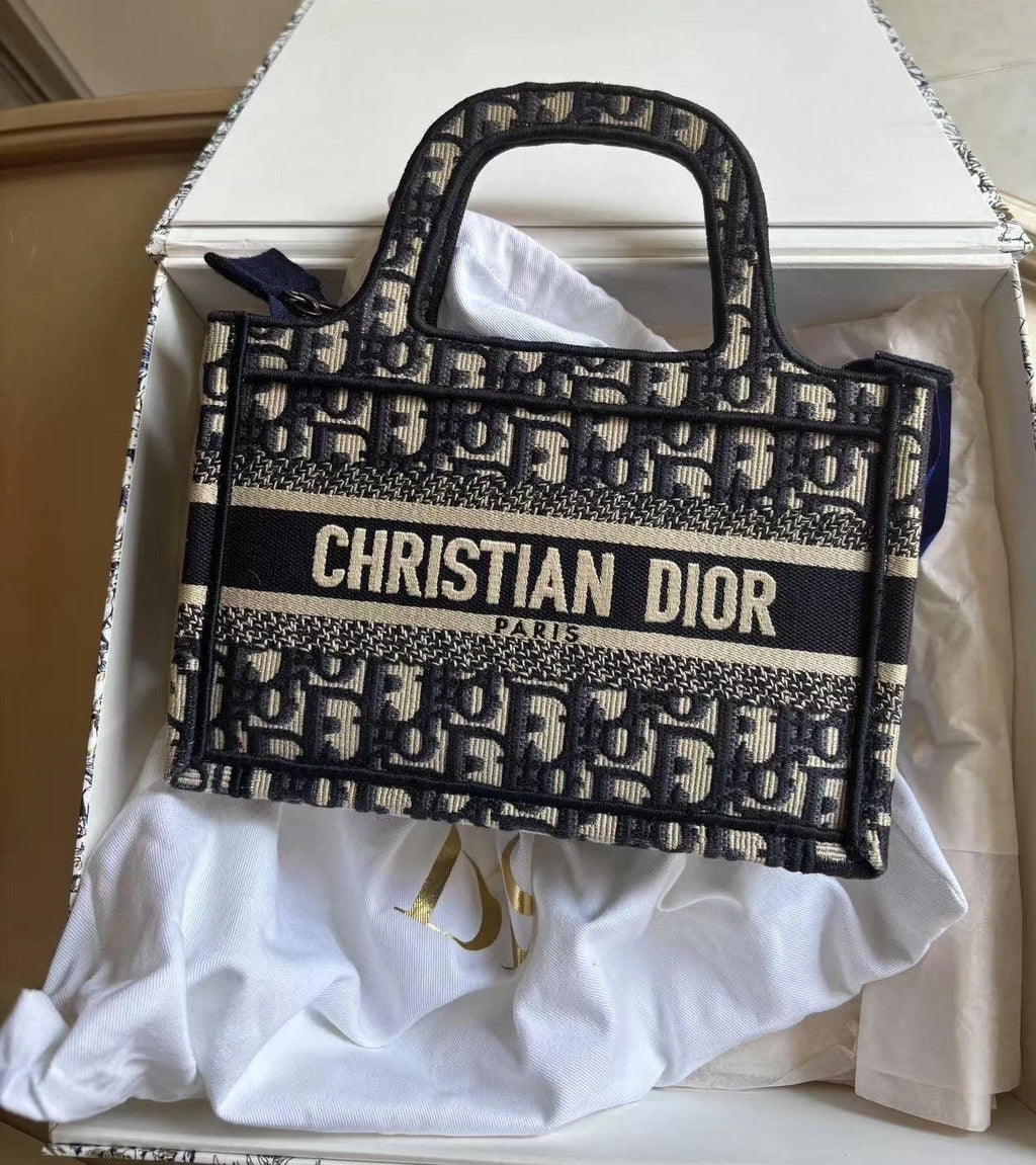 Dior Canvas Mini Tote Bag For Women Pre-owned