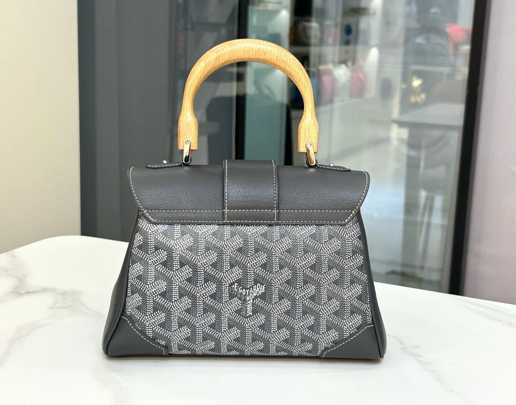 Goyard Canvas Mini Saigon Gray Handbag Crossbody For Women