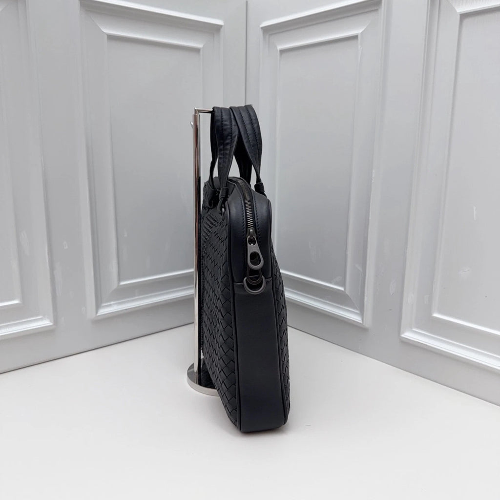 Bottega Veneta 2Ways Black Top Handle Crossbody Bag Unisex Fashion