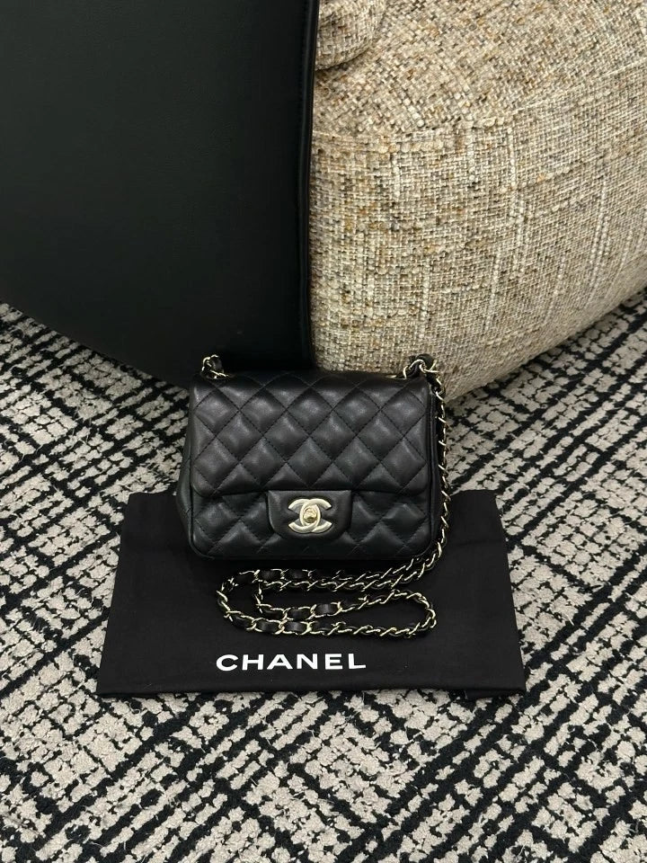 Authentic CHANEL Classic Flap Chain Crossbody Bag For Women