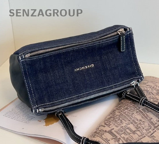 Givenchy Pandora Box Small Denim Crossbody Shoulder bag Women