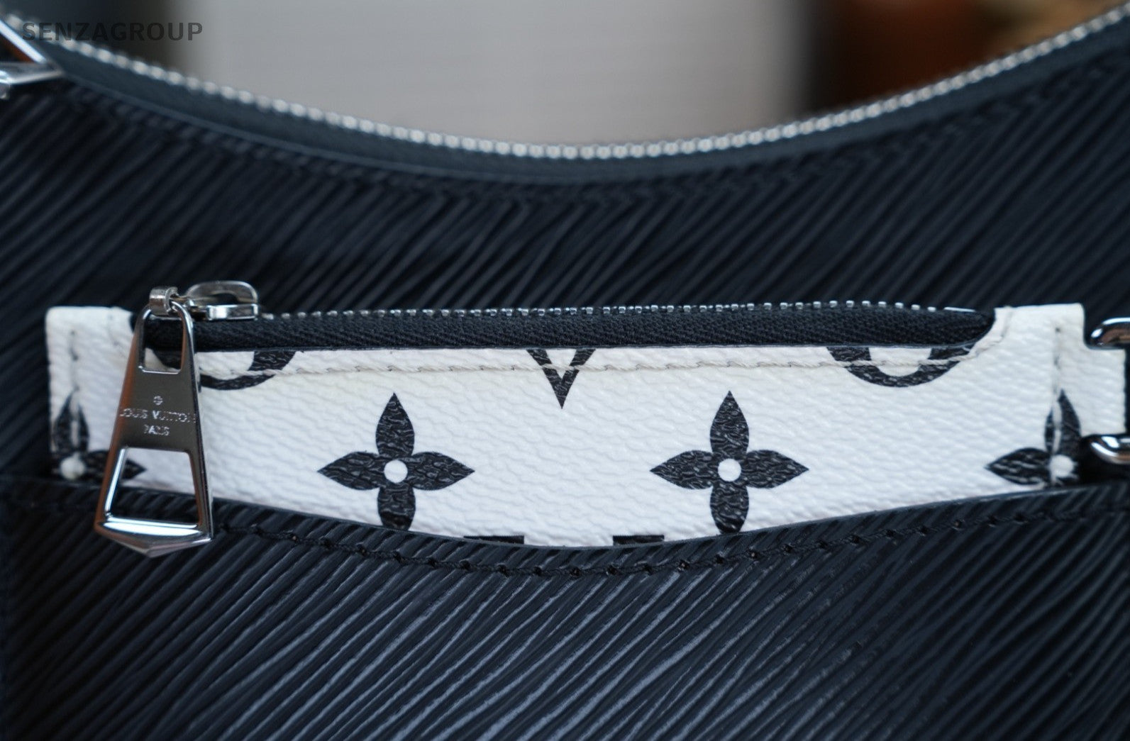 Louis Vuitton Marelle Epi Leather Crossbody Shoulder Bag Women Black