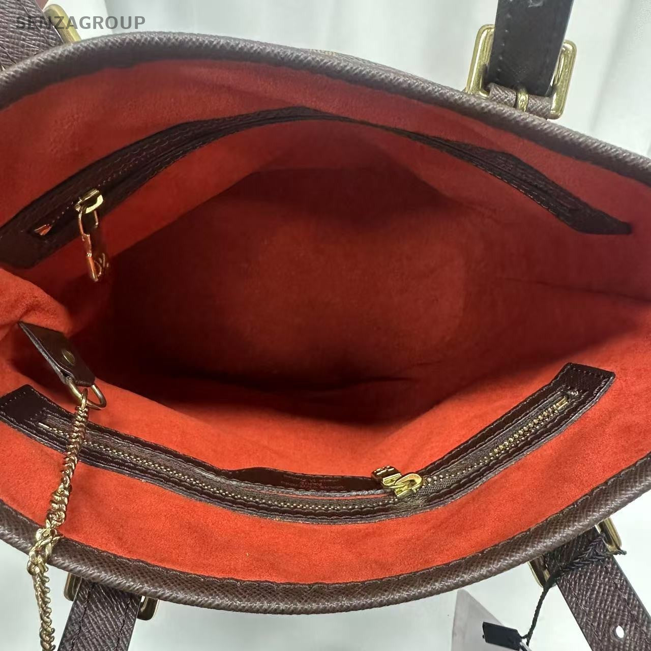 Louis Vuitton Damier Monogram Bucket Shoulder bag Brown Vintage with Subpackage