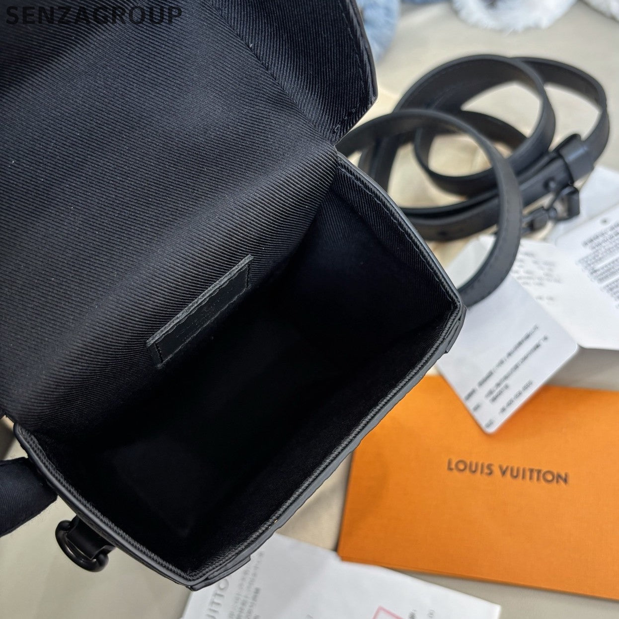 Louis Vuitton Trunk Vertical Monogram Crossbody Black Unisex Adults