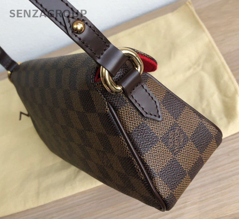 Louis Vuitton Brown Damier Ebene 2Way Handbag Shoulder Bag Women Classic Vintage
