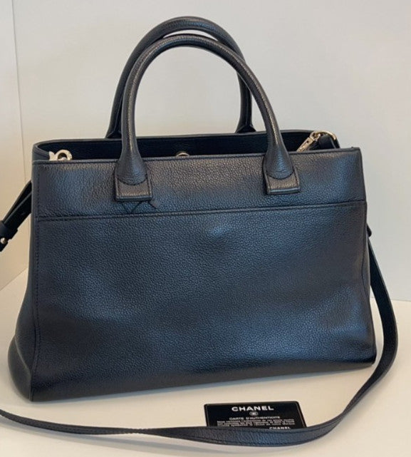 CHANEL Cerf tote Top Handle 2WAY Crossboy bag Black Gold Women