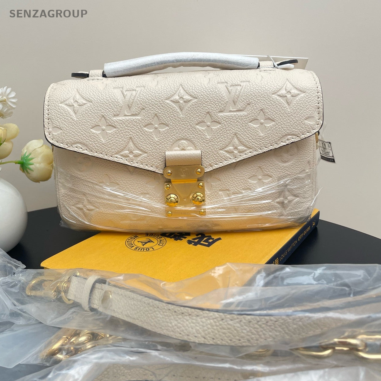 Louis Vuitton Monogram Leather Messenger Crossbody Bag for Women