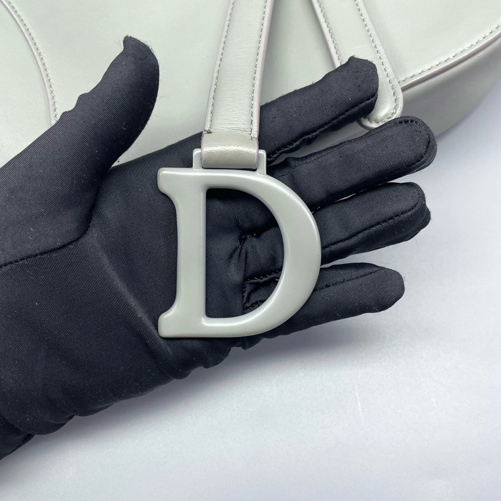 Dior Saddle Gray Shoulder Bag Excellent