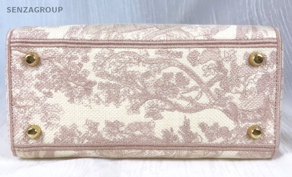 Christian Dior Lady D-Lite Zoo pattern Top Handle 2way Shoulder bag Women Pink