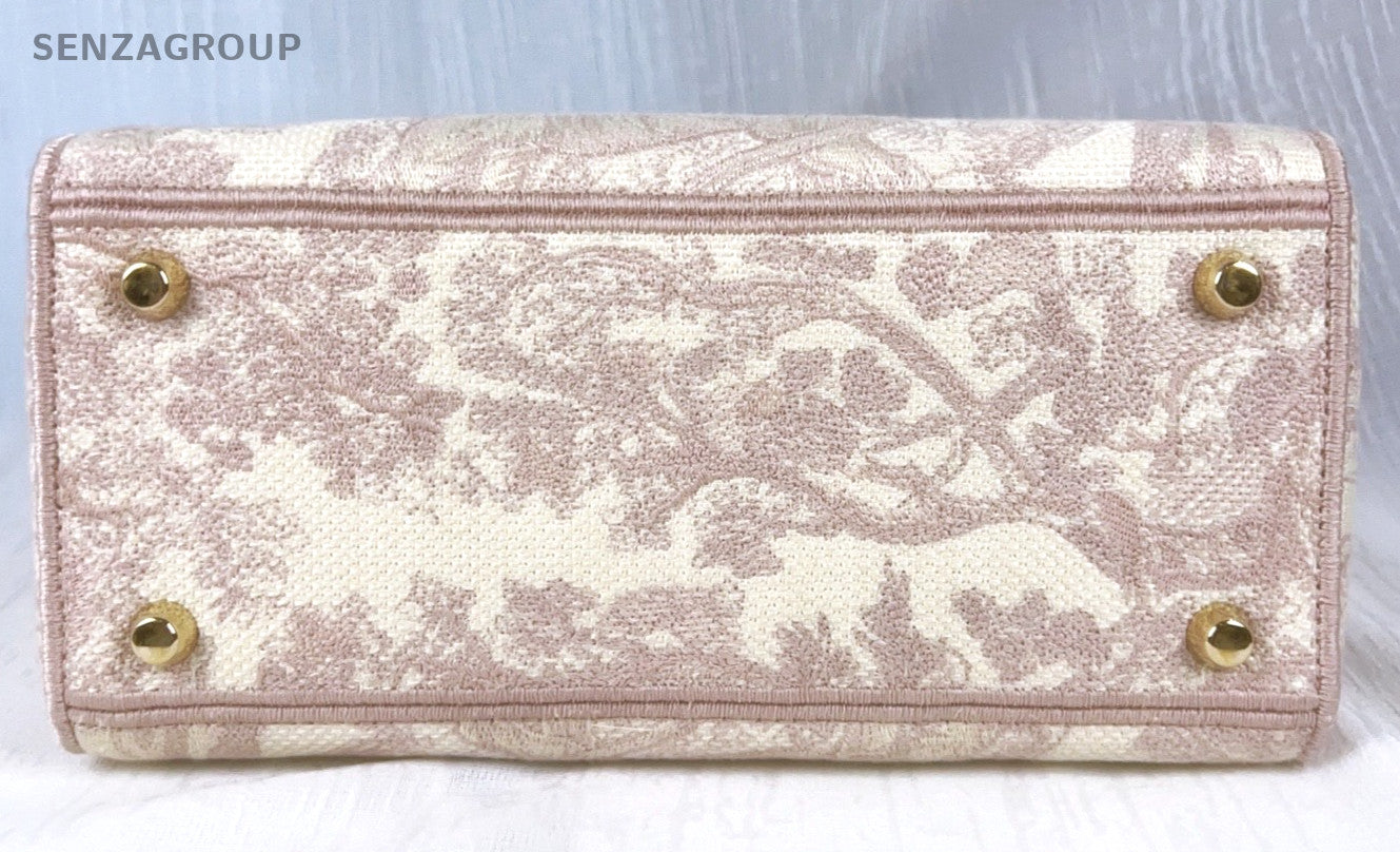 Christian Dior Lady D-Lite Zoo pattern Top Handle 2way Shoulder bag Women Pink