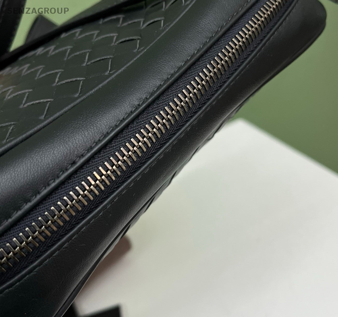 Bottega Veneta Intrecciato Camera Shoulder Bag Black Silver Women Classic