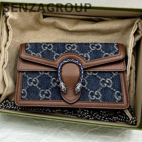 Gucci Dionysus Mini Denim Chain Shoulder Bag - Classic Women's