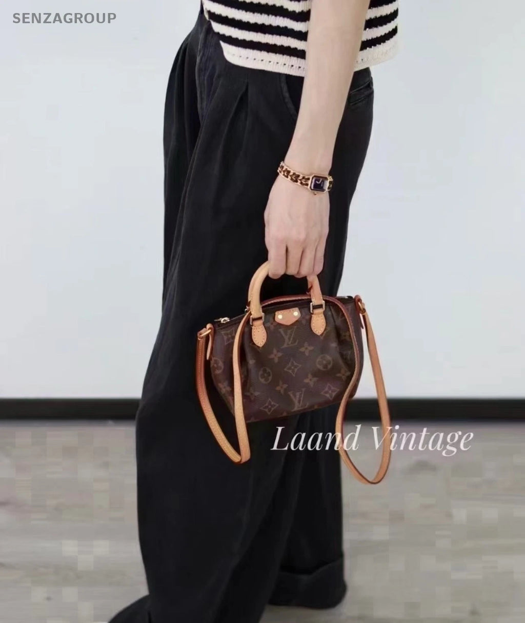 SJ0001 Louis Vuitton Nano Turenne Monogram 2way Shoulder HandBag Canvas（U）