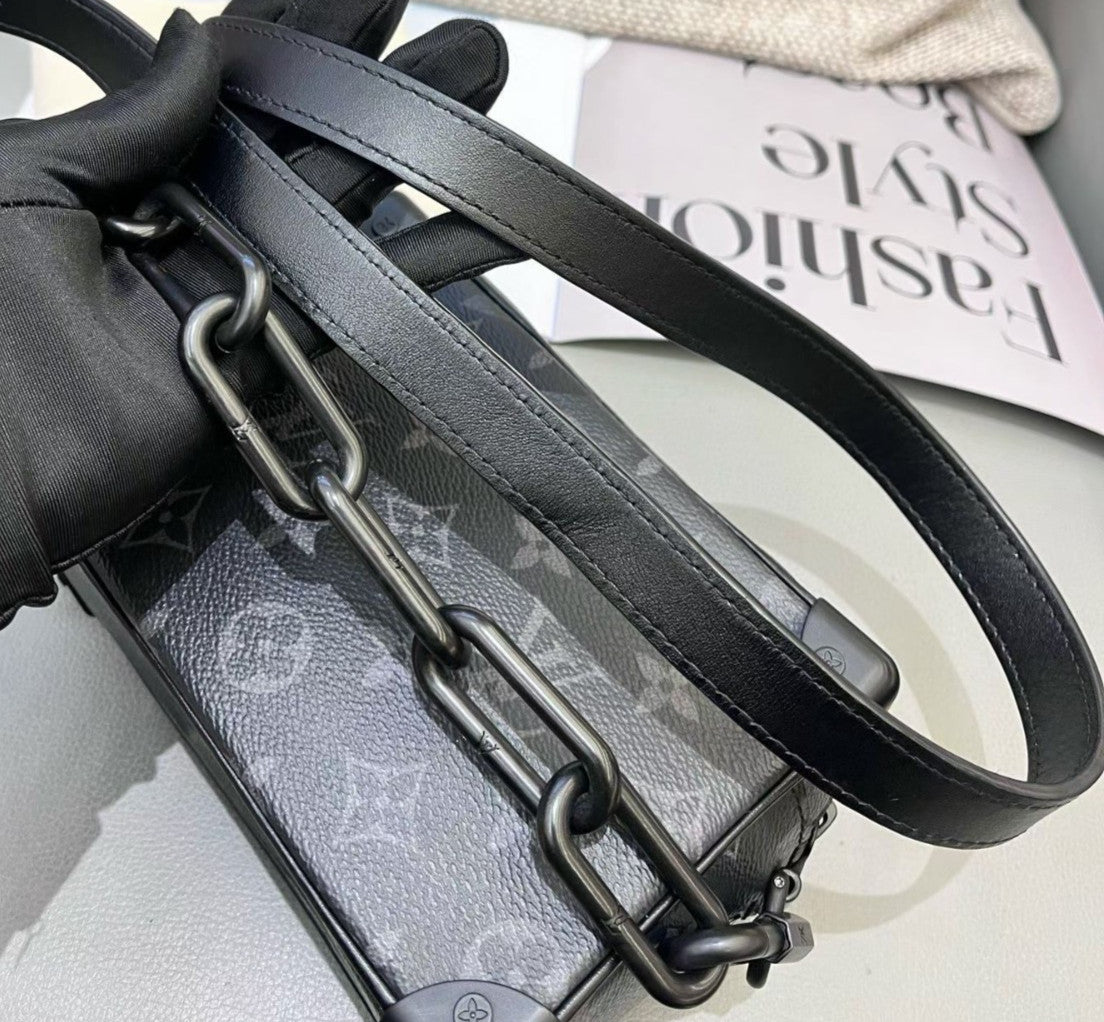 Louis Vuitton Soul Trunk Monogram Box Crossbody Black Unisex Adults Classic