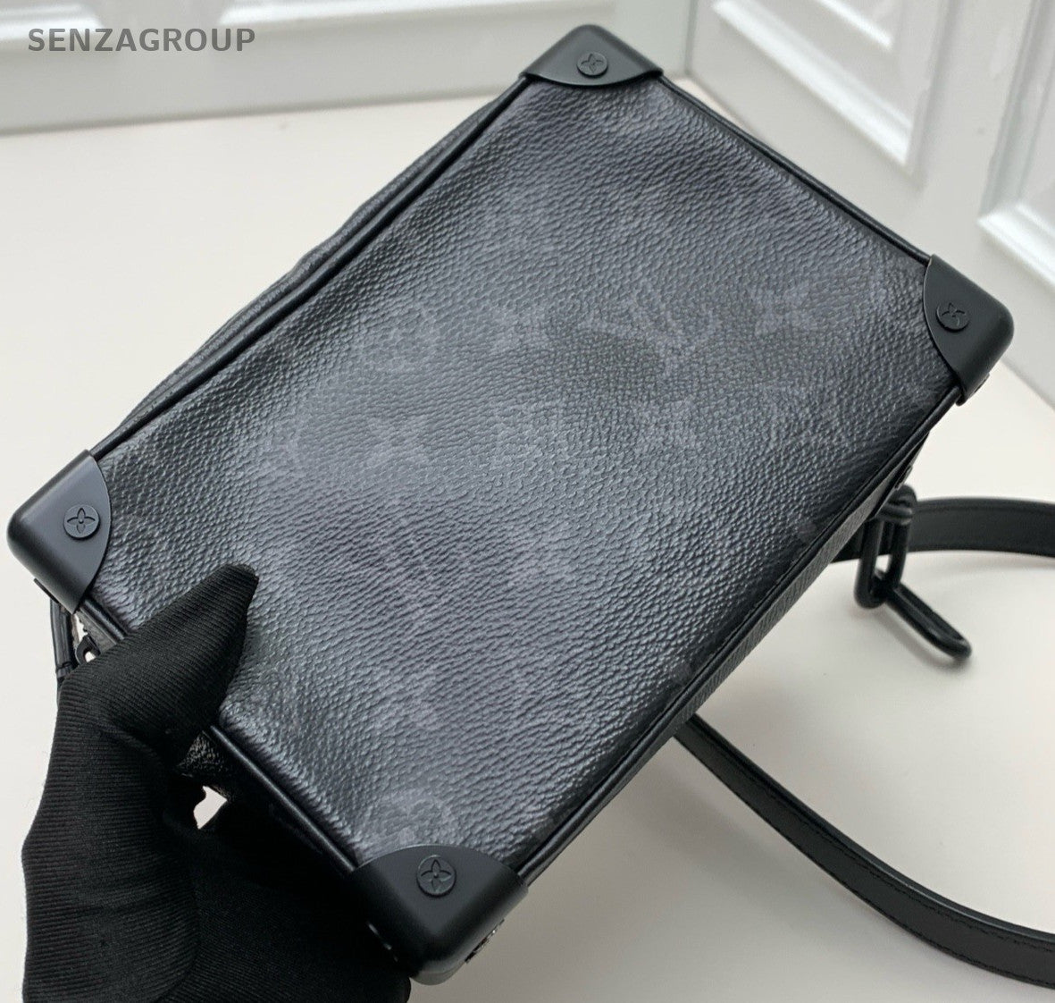 Louis Vuitton Soft Trunk Mini Monogram Crossbody Unisex Adults Black Classic