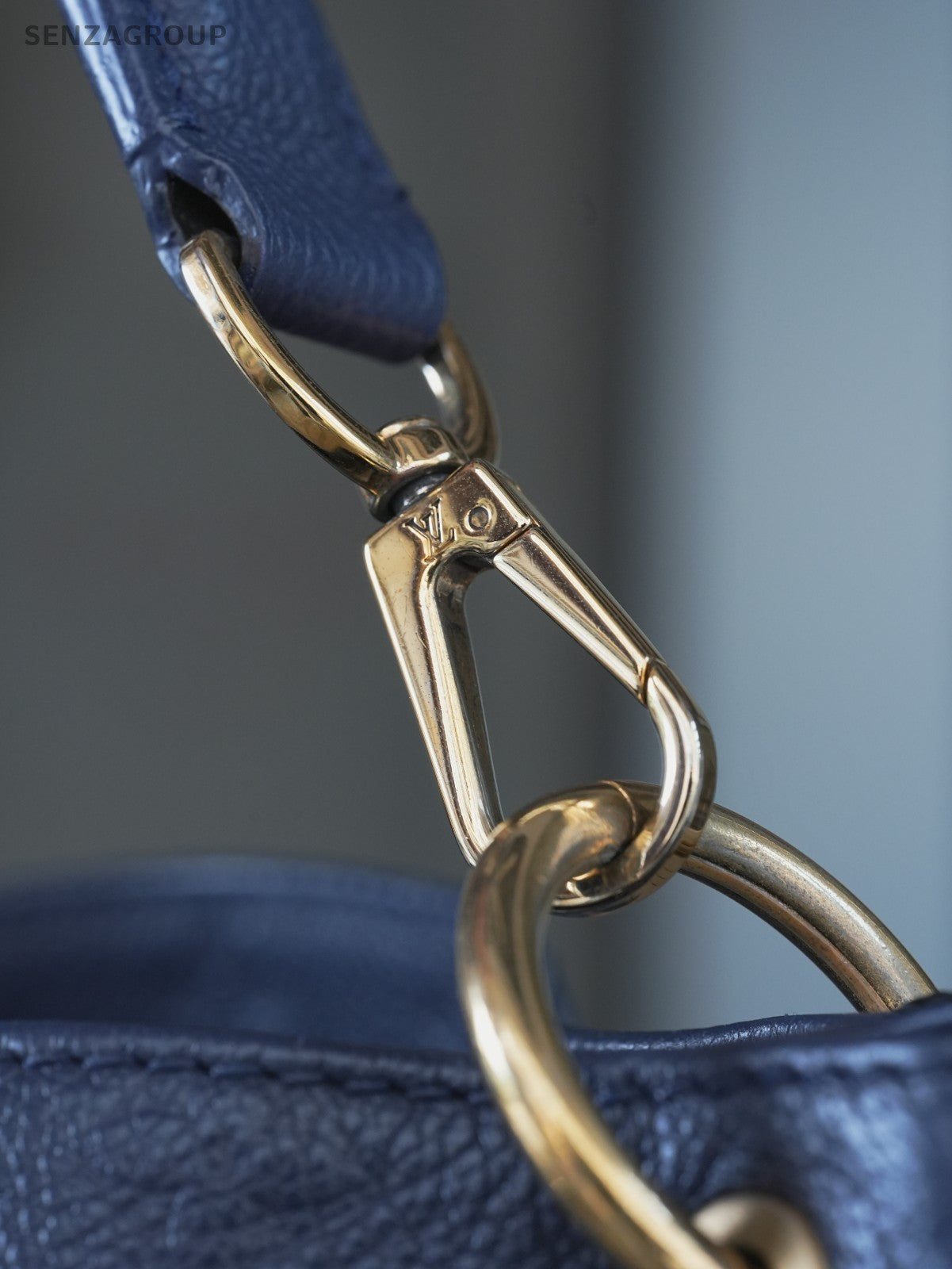 Louis Vuitton Monogram Empreinte Hobo Blue Top Handle 2WAY Shoulder bag