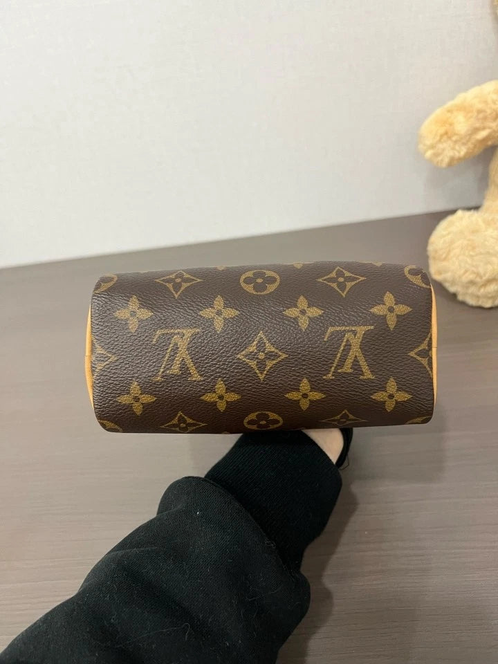 Louis Vuitton Canvas Monogram Speedy Nano Handbag For Women