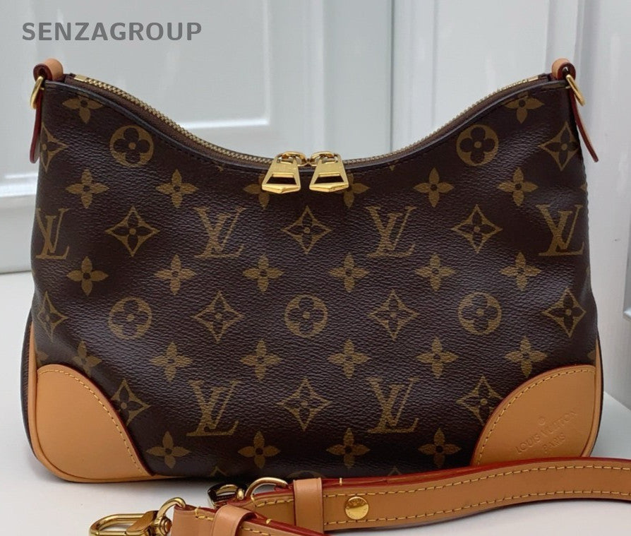 Louis Vuitton Monogram Chain Shoulder Bag Crossbody Brown Used Women Classic