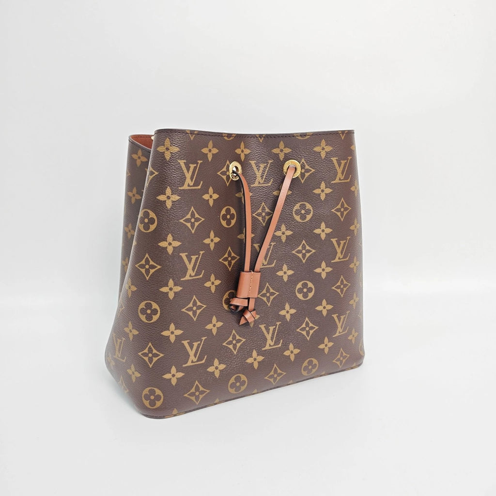 Louis Vuitton Monogram Brown Canvas Neonoe Bucket Bag For Women