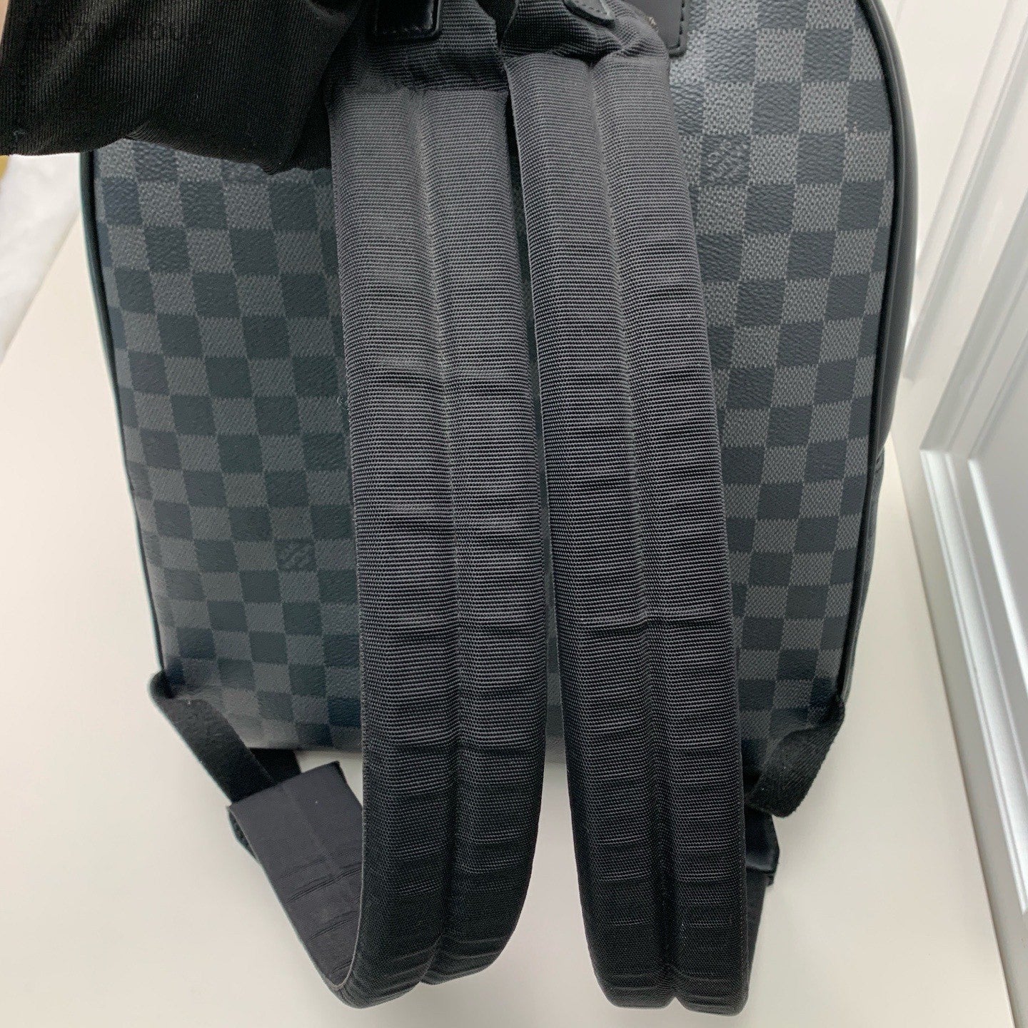 Louis Vuitton Discovery Damier Backpack Black Silver Unisex Adults Classic