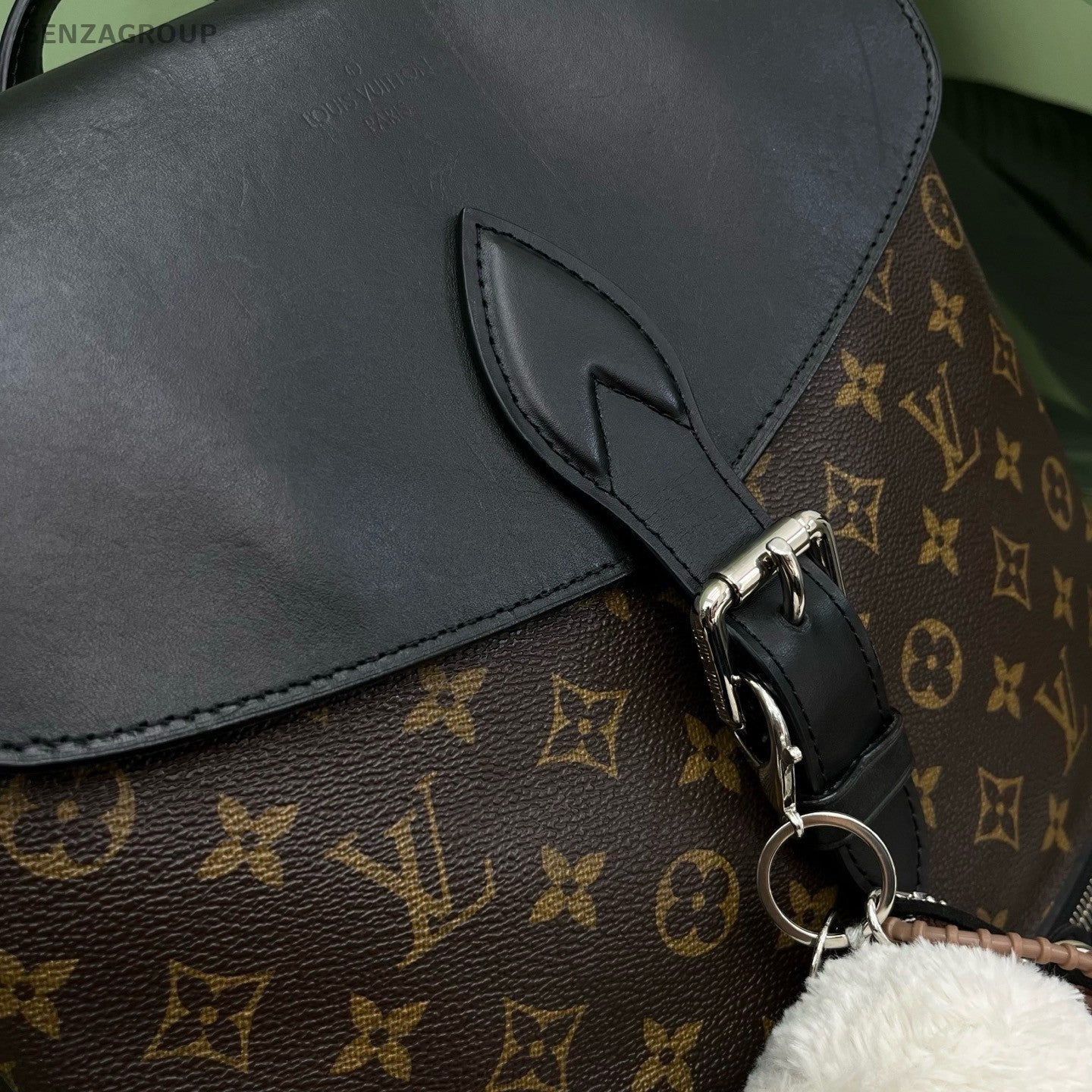 Louis Vuitton Palk Monogram Backpack Brown Silver Unisex Adults Classic
